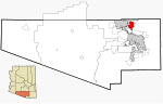 Pima County Incorporated and Unincorporated areas Oro Valley highlighted